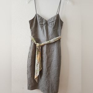 Vintage EUC Betsey Johnson New York Womens sz 6 greyish green dress